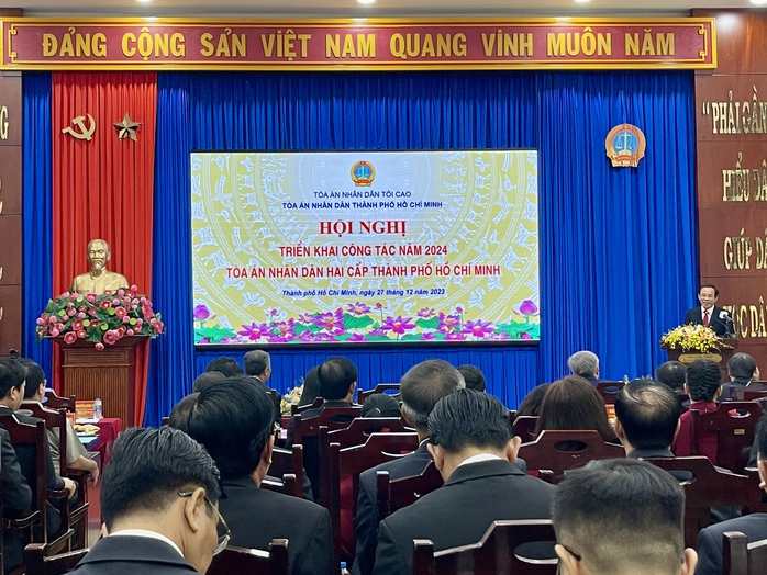 Bí thư Thành uỷ TP HCM: Một số vụ án có tội phạm mới, phức tạp… được TAND TP HCM xử lý tốt- Ảnh 1. Bí thư Thành uỷ TP HCM: Một số vụ án có tội phạm mới, phức tạp… được TAND TP HCM xử lý tốt- Ảnh 1.