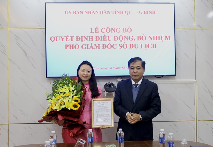 Nữ Phó Bí thư Tỉnh đoàn được điều động làm Phó giám đốc Sở Du lịch Quảng Bình- Ảnh 1. Nữ Phó Bí thư Tỉnh đoàn được điều động làm Phó giám đốc Sở Du lịch Quảng Bình- Ảnh 1.
