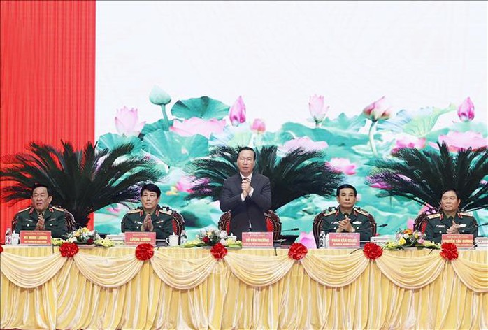 Chủ tịch nước Võ Văn Thưởng dự, chỉ đạo Hội nghị Quân chính toàn quân- Ảnh 6. Chủ tịch nước Võ Văn Thưởng dự, chỉ đạo Hội nghị Quân chính toàn quân- Ảnh 6.