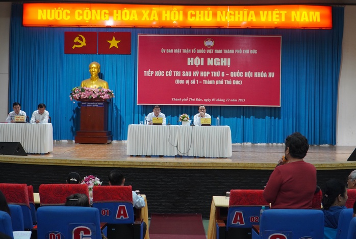Vành đai 3 "nóng" ở tiếp xúc cử tri TP Thủ Đức- Ảnh 1. Vành đai 3 "nóng" ở tiếp xúc cử tri TP Thủ Đức- Ảnh 1.