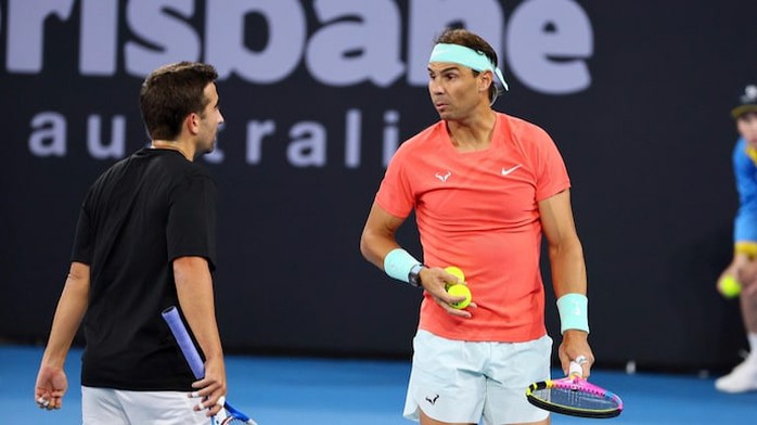 Thất bại ở trận đấu đôi, Nadal vẫn thoải mái trước trận đấu tốp 100 ATP- Ảnh 1. Thất bại ở trận đấu đôi, Nadal vẫn thoải mái trước trận đấu tốp 100 ATP- Ảnh 1.