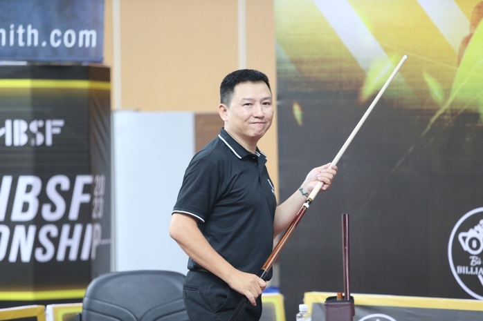 Cựu vô địch SEA Games Nguyễn Phúc Long đăng quang Giải Billiards pool 9 bi HBSF 2023- Ảnh 3. Cựu vô địch SEA Games Nguyễn Phúc Long đăng quang Giải Billiards pool 9 bi HBSF 2023- Ảnh 3.