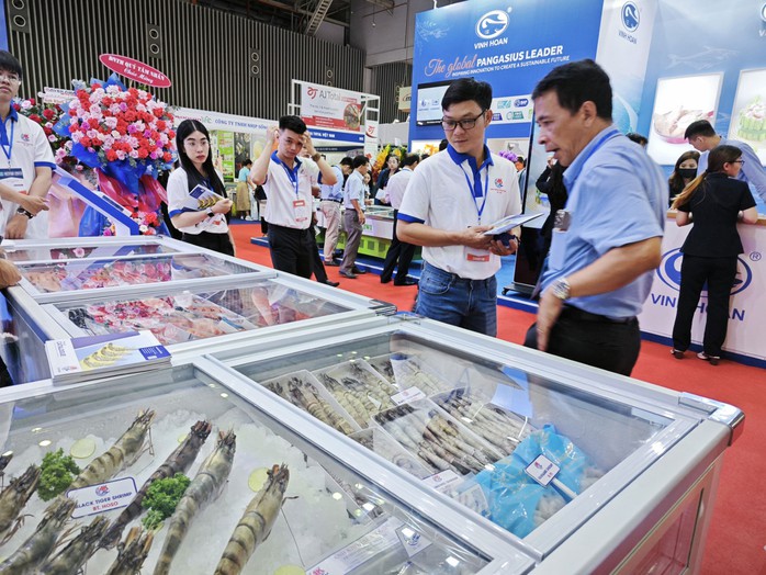 Các doanh nghiệp thủy sản giới thiệu sản phẩm tại Hội chợ Vietfish 2023 diễn ra ở TP HCM Các doanh nghiệp thủy sản giới thiệu sản phẩm tại Hội chợ Vietfish 2023 diễn ra ở TP HCM