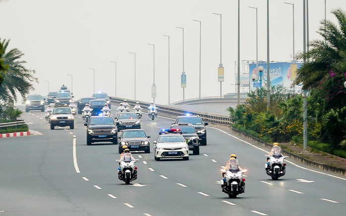 Dàn xe dẫn đoàn luyện tập đón khách quốc tế thăm Việt Nam- Ảnh 13. Dàn xe dẫn đoàn luyện tập đón khách quốc tế thăm Việt Nam- Ảnh 13.
