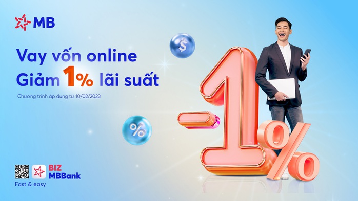 MB tiên phong giảm lãi suất vay tới 1%/năm để hỗ trợ khách hàng doanh nghiệp - Ảnh 1. MB tiên phong giảm lãi suất vay tới 1%/năm để hỗ trợ khách hàng doanh nghiệp - Ảnh 1.