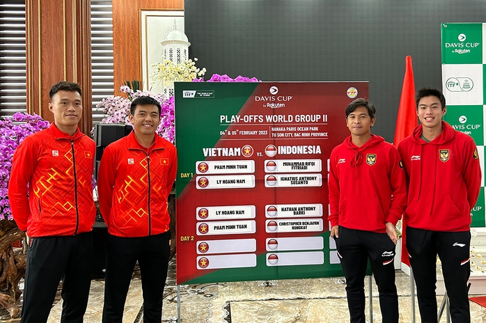Lý Hoàng Nam dễ thở ở ngày mở màn play-off Davis Cup nhóm II - Ảnh 1.
