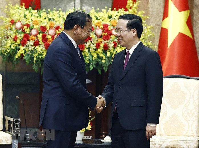 Chủ tịch nước Võ Văn Thưởng tiếp Phó Thủ tướng, Bộ trưởng Ngoại giao Campuchia - Ảnh 1.