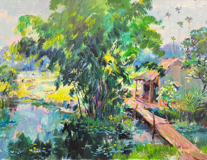 Sau gần nửa thế kỷ, tranh của họa sĩ Nguyễn Trí Minh trở lại TP HCM - Ảnh 3.