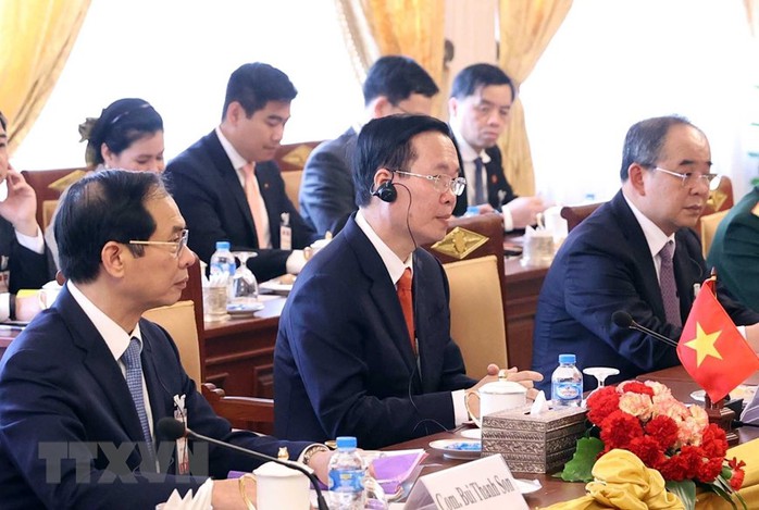 Chủ tịch nước Võ Văn Thưởng công bố món quà trị giá 1 triệu USD tặng Lào - Ảnh 2.