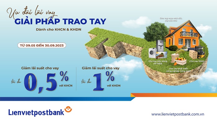 Hơn 15.000 tỉ đồng lãi suất ưu đãi dành cho khách hàng vay vốn từ Lienvietpostbank - Ảnh 1. Hơn 15.000 tỉ đồng lãi suất ưu đãi dành cho khách hàng vay vốn từ Lienvietpostbank - Ảnh 1.