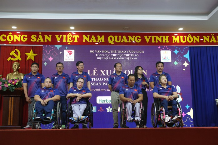 Lễ xuất quân Đoàn thể thao người khuyết tật Việt Nam dự ASEAN Para Games 12 - Ảnh 3.