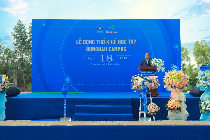 Trường ĐH Văn Hiến thực hiện động thổ khối học tập thứ 2 tại HungHau Campus - Ảnh 2.