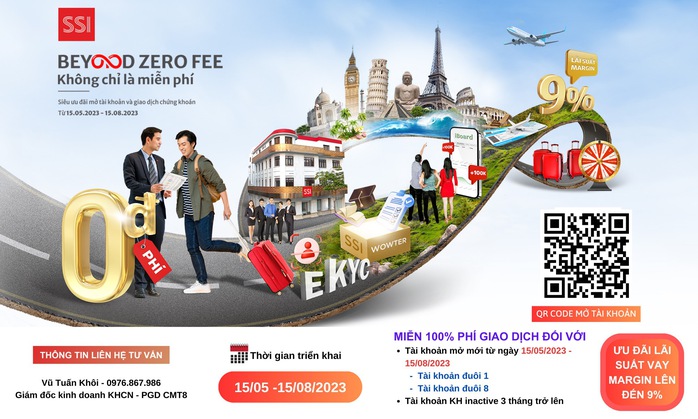 Chứng khoán SSI chơi lớn: Miễn 100% phí giao dịch suốt 3 tháng - Ảnh 1. Chứng khoán SSI chơi lớn: Miễn 100% phí giao dịch suốt 3 tháng - Ảnh 1.