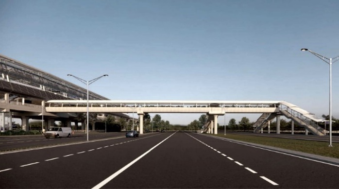 Dự án nào đang có cầu bộ hành nhà ga Metro kết nối trực tiếp? - Ảnh 1. Dự án nào đang có cầu bộ hành nhà ga Metro kết nối trực tiếp? - Ảnh 1.