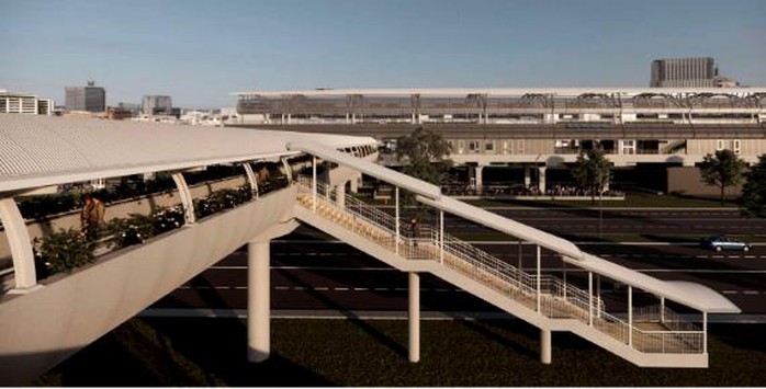 Dự án nào đang có cầu bộ hành nhà ga Metro kết nối trực tiếp? - Ảnh 2. Dự án nào đang có cầu bộ hành nhà ga Metro kết nối trực tiếp? - Ảnh 2.