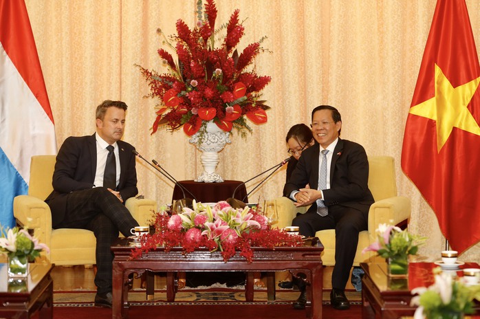 Hình ảnh Chủ tịch UBND TP HCM tiếp Thủ tướng Luxembourg  - Ảnh 2.