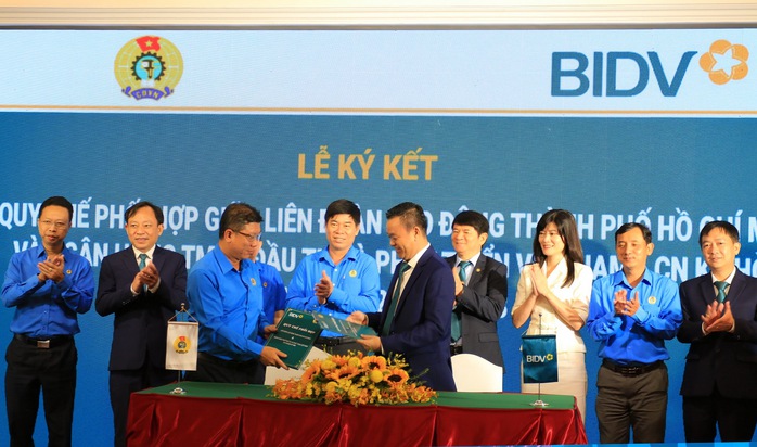BIDV và Liên đoàn Lao động TP HCM ký kết Quy chế phối hợp - Ảnh 1. BIDV và Liên đoàn Lao động TP HCM ký kết Quy chế phối hợp - Ảnh 1.