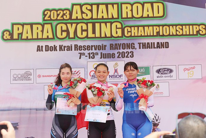 Nguyễn Thị Thật lần thứ 3 đoạt HCV xe đạp đường trường châu Á - Ảnh 4.