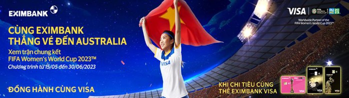 Cùng thẻ Eximbank Visa đến Úc xem chung kết bóng đá nữ thế giới 2023 - Ảnh 1. Cùng thẻ Eximbank Visa đến Úc xem chung kết bóng đá nữ thế giới 2023 - Ảnh 1.
