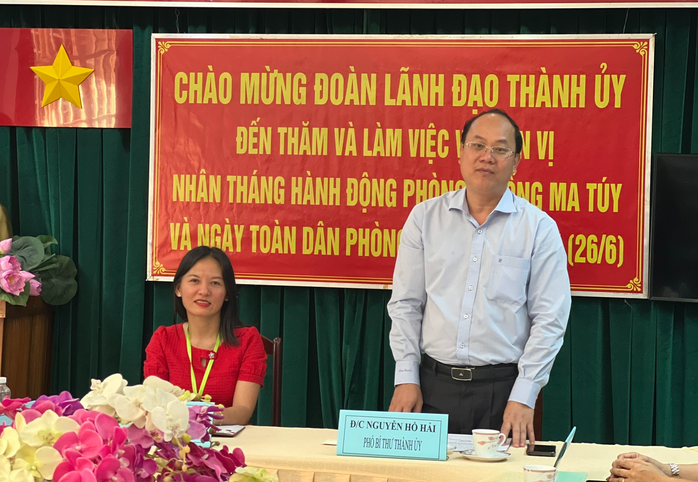 Phó Bí thư Thành ủy TP HCM Nguyễn Hồ Hải thăm cơ sở cai nghiện ma túy - Ảnh 2.