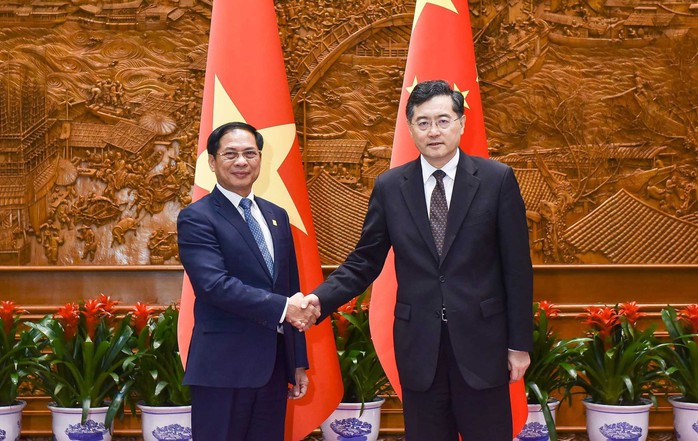 Bộ trưởng Ngoại giao Việt Nam - Trung Quốc gặp mặt - Ảnh 1.