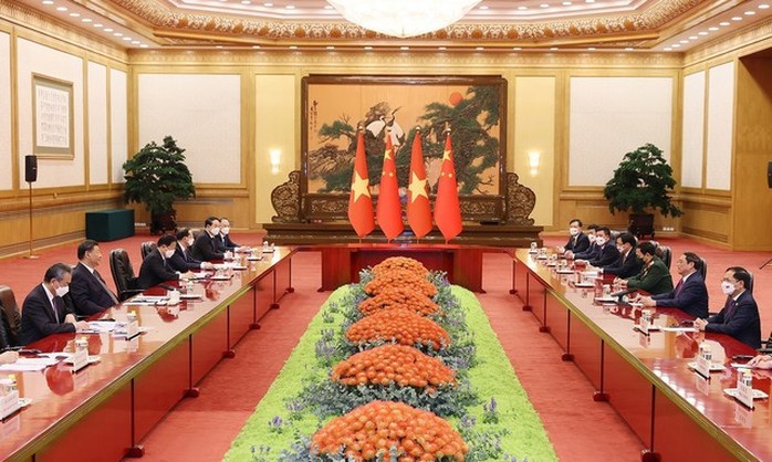 Thủ tướng Phạm Minh Chính hội kiến Tổng Bí thư, Chủ tịch Trung Quốc Tập Cận Bình - Ảnh 5.