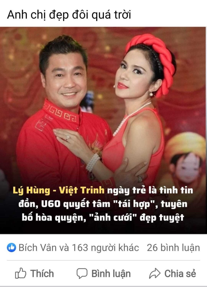 Việt Trinh mém xỉu với tin cưới Lý Hùng - Ảnh 1.