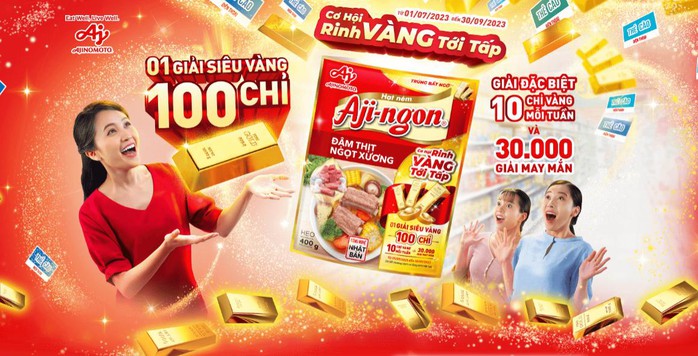 Mua hạt nêm Aji-ngon® để có “Cơ hội rinh vàng tới tấp” ngay hôm nay - Ảnh 1.