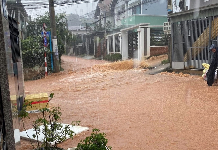 Đà Lạt hứng mưa đá, ngập nặng khắp nơi - Ảnh 3.