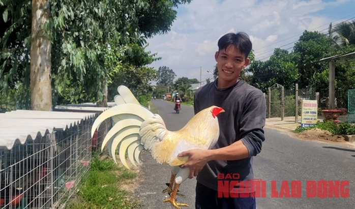 VIDEO: Chàng trai ở An Giang đắp tượng gà bằng xi-măng, bán không kịp - Ảnh 12.
