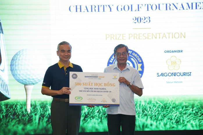 Giải Golf Saigontourist Group Vì cộng đồng 2023 tặng 500 suất học bổng - Ảnh 4.