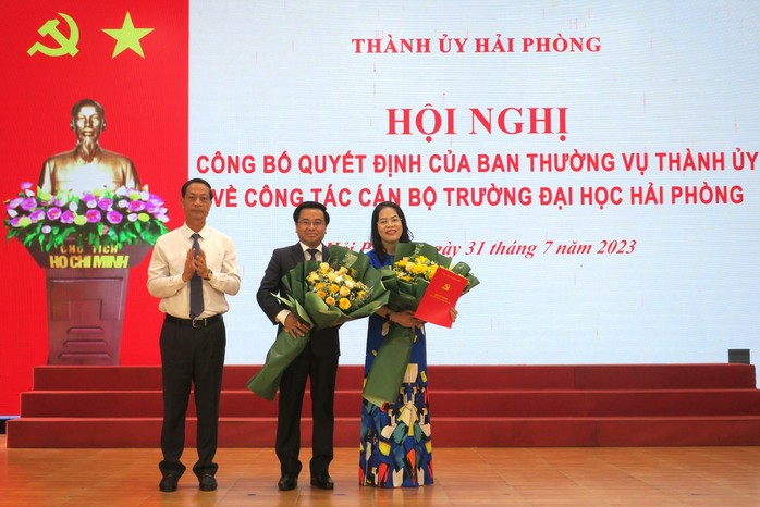 Đại học Hải Phòng có lãnh đạo mới sau khi bí thư và hiệu trưởng bị điều chuyển - Ảnh 1.