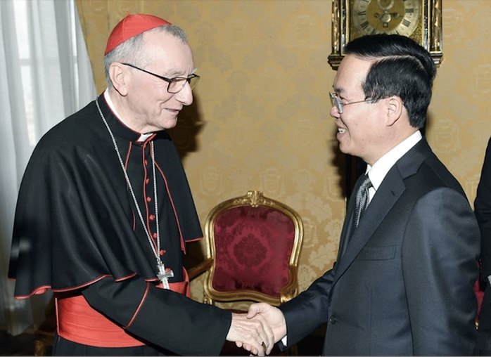 Chủ tịch nước gặp Thủ tướng Toà thánh, Hồng y Pietro Parolin - Ảnh 1.