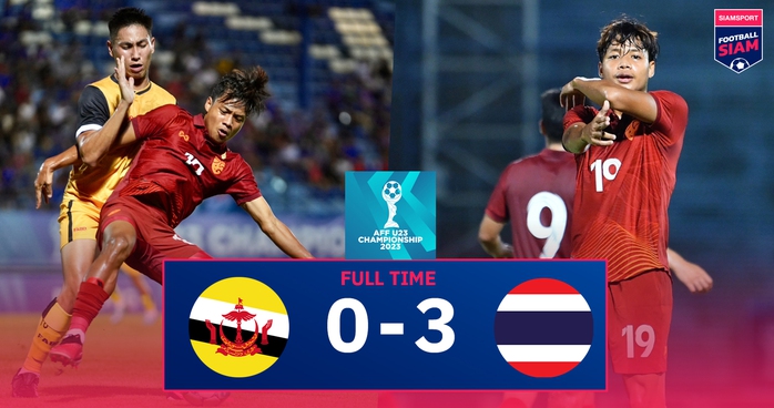 Giải U23 Đông Nam Á 2023: Thái Lan thắng đậm Brunei, sáng cửa vào bán kết - Ảnh 5.