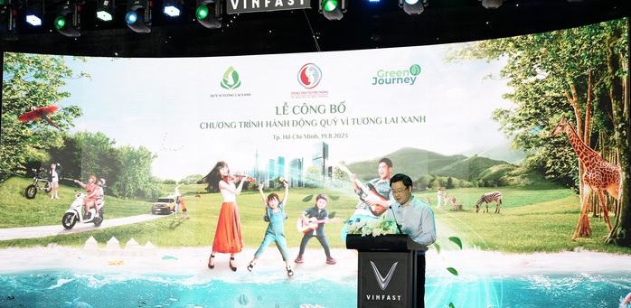 Vingroup công bố chương trình hành động của Quỹ Vì Tương lai xanh - Ảnh 1. Vingroup công bố chương trình hành động của Quỹ Vì Tương lai xanh - Ảnh 1.