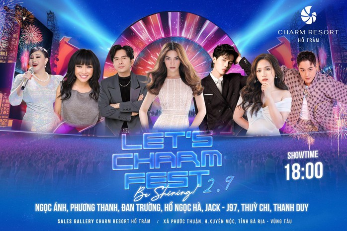 Dàn sao Việt quy tụ, khuấy động đại nhạc hội Let’s Charm Fest dịp lễ 2/9 - Ảnh 1. Dàn sao Việt quy tụ, khuấy động đại nhạc hội Let’s Charm Fest dịp lễ 2/9 - Ảnh 1.