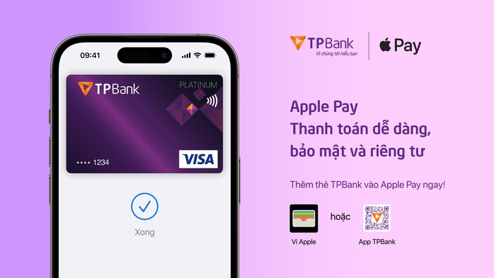 TPBank giới thiệu Apple Pay đến khách hàng - Ảnh 1. TPBank giới thiệu Apple Pay đến khách hàng - Ảnh 1.
