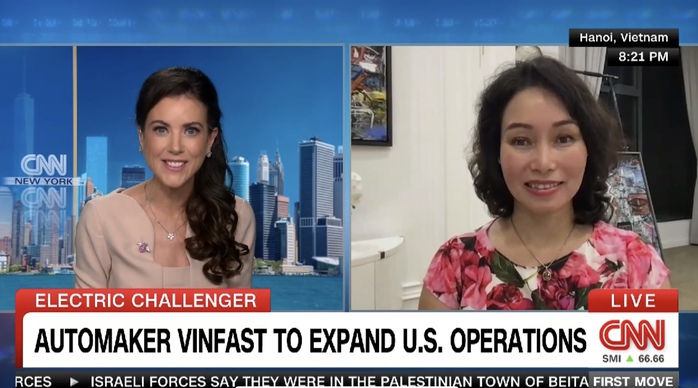 CEO VinFast lên sóng CNN nói về kế hoạch hậu niêm yết - Ảnh 1. CEO VinFast lên sóng CNN nói về kế hoạch hậu niêm yết - Ảnh 1.