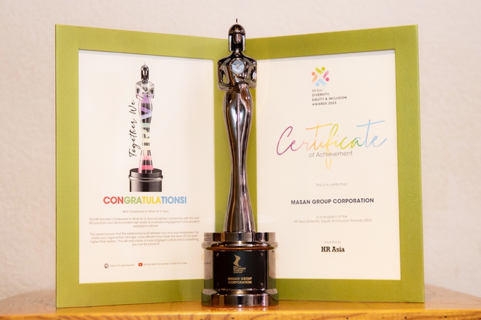 Masan Group nhận cú đúp giải thưởng tại HR Asia Award 2023 - Ảnh 2. Masan Group nhận cú đúp giải thưởng tại HR Asia Award 2023 - Ảnh 2.