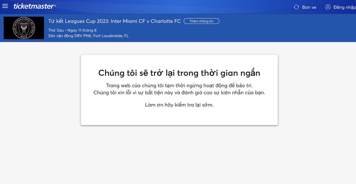 Vé xem Messi tại tứ kết nóng rực, quá tải vì lượt người - Ảnh 1.