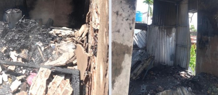 Cháy nhà, 2 người trong gia đình bị bỏng - Ảnh 3.