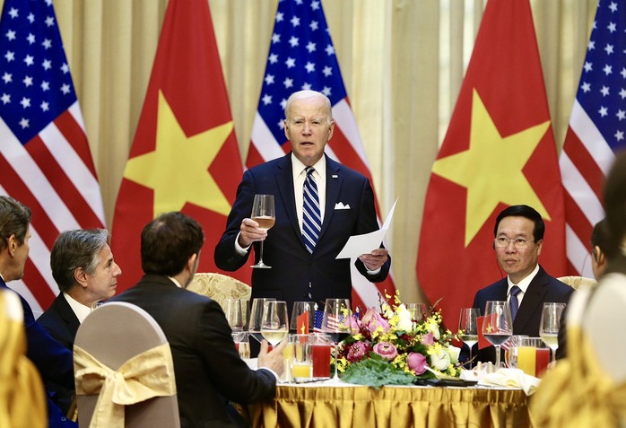Tổng thống Joe Biden lẩy Kiều trong tiệc chiêu đãi của Chủ tịch nước Võ Văn Thưởng - Ảnh 5.