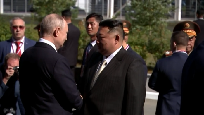 [CLIP] Tổng thống Nga tiếp đón nhà lãnh đạo Triều Tiên - Ảnh 1.