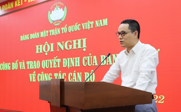 Trợ lý Chủ tịch Ủy ban Trung ương MTTQ Việt Nam làm Phó Chủ tịch Viện Hàn lâm KHXH - Ảnh 1.