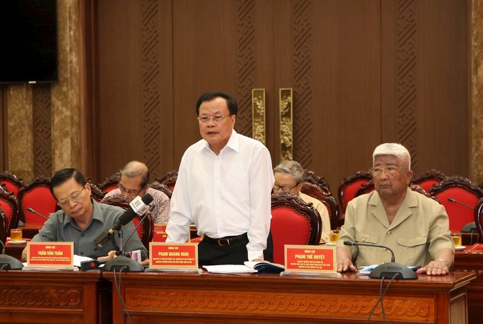Nguyên Bí thư Hà Nội Phạm Quang Nghị đề xuất phạt gấp 50 lần quy định với vi phạm trật tự xây dựng - Ảnh 1.