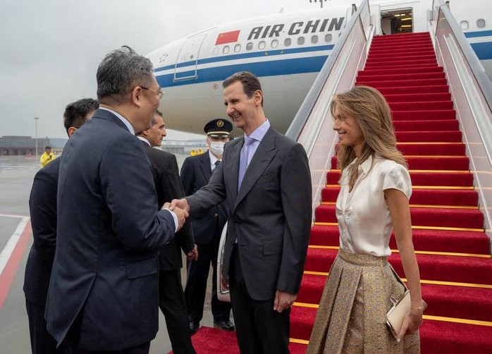 Tổng thống Syria bất ngờ đến Trung Quốc - Ảnh 1.