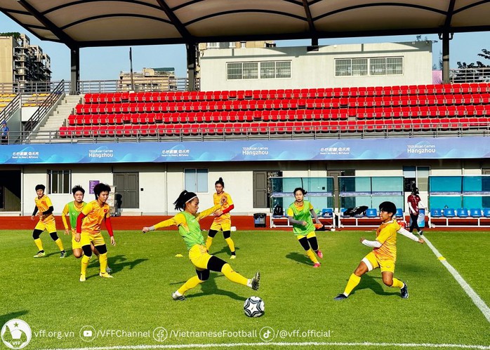 Tuyển nữ Việt Nam tích cực chuẩn bị cho trận đấu với Bangladesh - Ảnh 1.