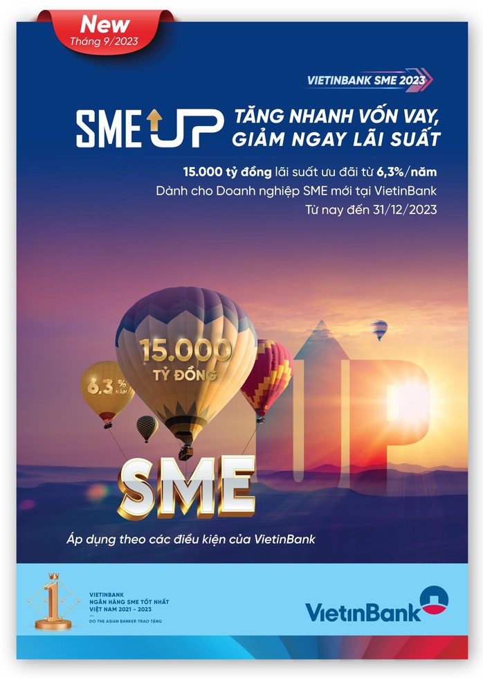 VietinBank tiếp tục giảm lãi suất cho SME vay chỉ từ 6,3% - Ảnh 1. VietinBank tiếp tục giảm lãi suất cho SME vay chỉ từ 6,3% - Ảnh 1.