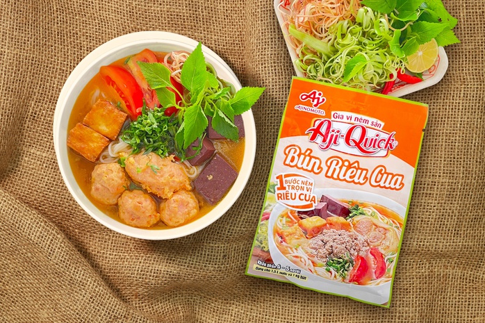 Cách nấu bún riêu ngon chuẩn vị với Aji-Quick® Bún Riêu Cua - Ảnh 3.