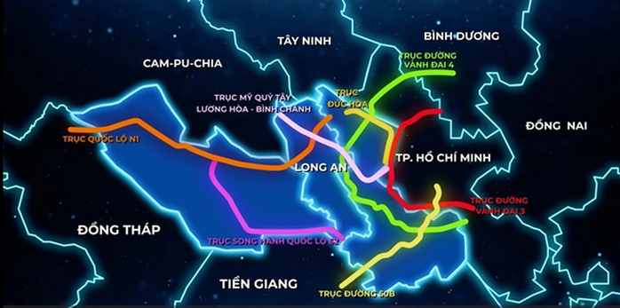 Trục động lực mới Lương Hoà - Bình Chánh rút ngắn lộ trình TP HCM - Long An - Ảnh 1. Trục động lực mới Lương Hoà - Bình Chánh rút ngắn lộ trình TP HCM - Long An - Ảnh 1.